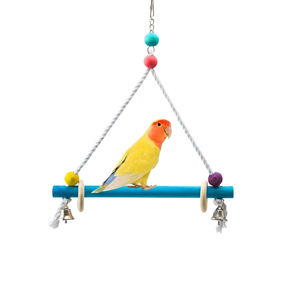 Papegøje gynger legetøj træ metal fugl stå aborre kompakt gyngestativ bur sving legetøj til små mellemstore fugle papegøjer