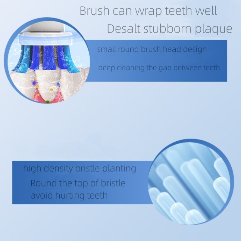 4Stck Dupont Borsten Elektrische Zahnbürste Köpfe Zähne Aufhellen/Tägliche Reinigung/Präzision Reinigung/Weiche Pflege Zähne funktion Für Oral B