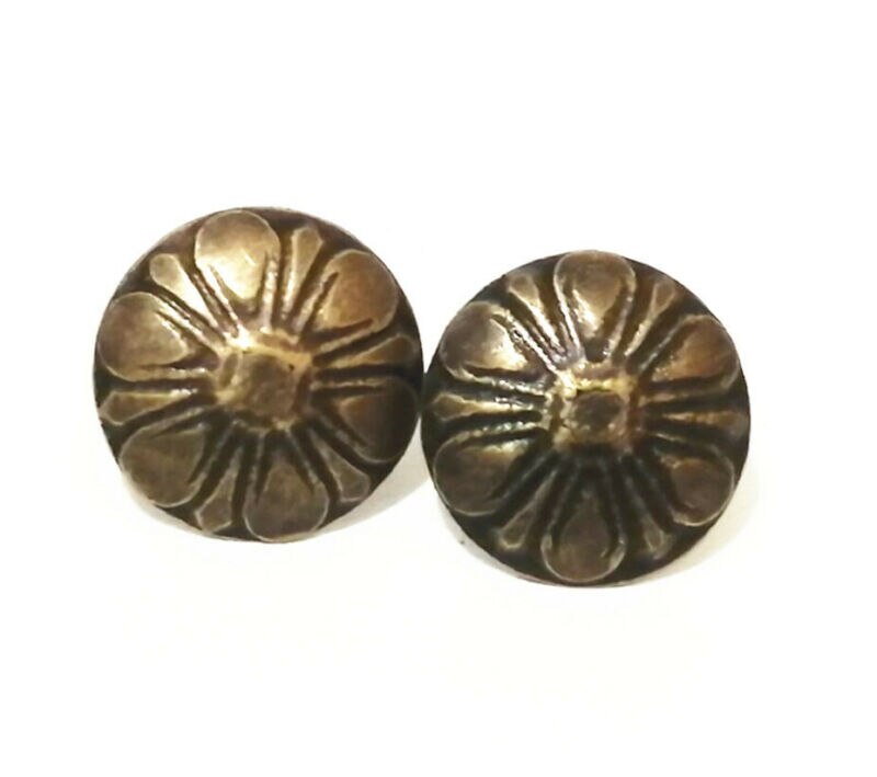 Chinchetas decorativas de hierro para muebles, caja para joyería antigua, tachuela decorativa para sofá, 25/50 Uds.