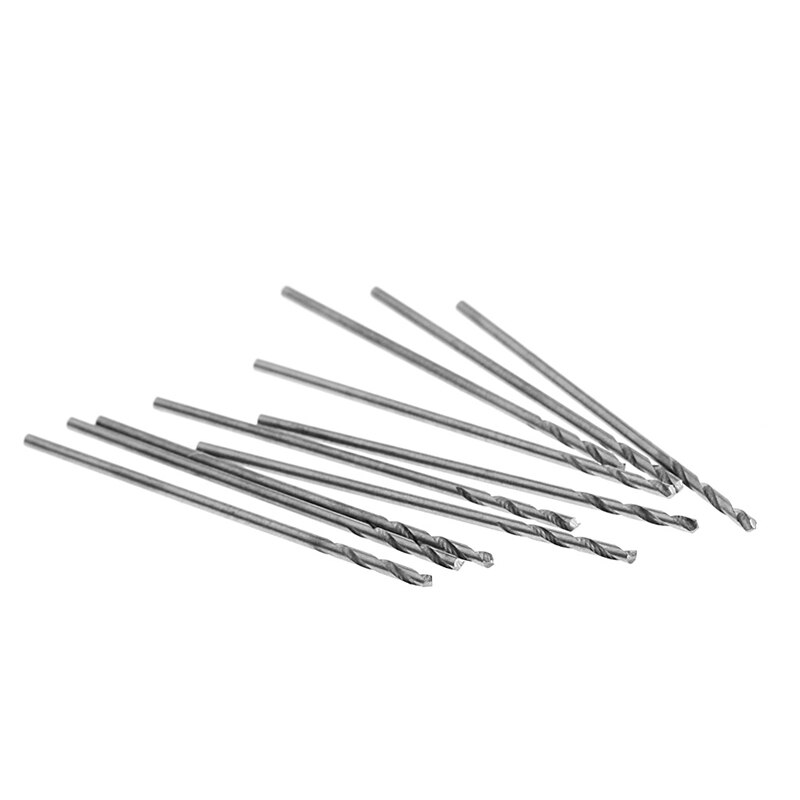 60 stk 0.5-1.0mm mikro hss stål spiralbor sett verktøyskaft