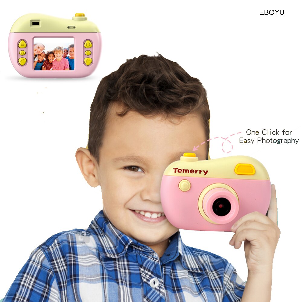JJRC V01 Kids Digitale Camera voor Meisjes Jongens 2.0 Inch HD Screen 8.0MP Video Camera voor Kids Shockproof Kinderen selfie Speelgoed