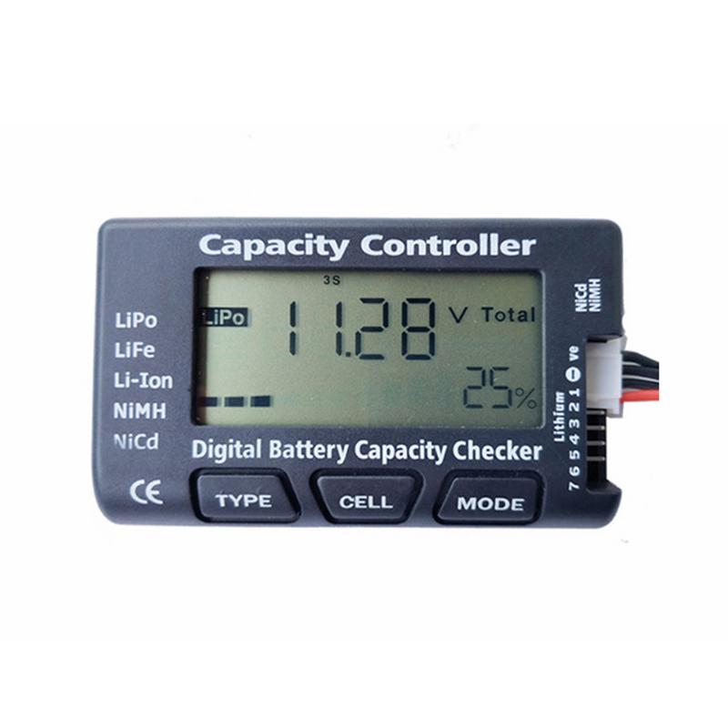 LCD Digitale Batterij Tester Tester Batterij Capaciteit Voltage Tester Checker Voor LiPo LiF Li-Ion Batterij Voeding Meter