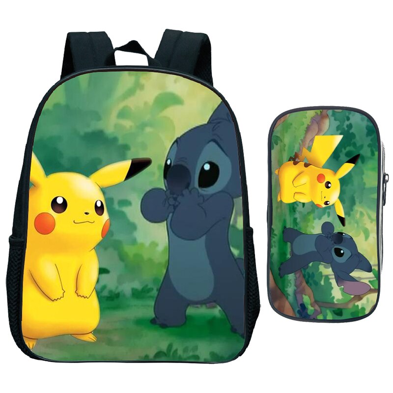 Scuola materna Zaino con Sacchetto Della Penna 2pcs Set Bambino Come addestrare Il Vostro Drago Zaino Del Fumetto Dei Bambini Bookbag: 2