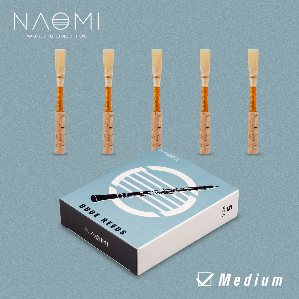 Naomi 5 stk /1 pakke nr . -01 obo rør medium kork rør håndlavet obo rør med plastik kuffert/rør til begyndere obo tilbehør