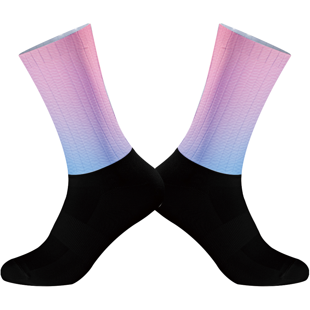 Summer Anti Slip Silicone Seamless Aero Socks Men Women Road Bike Breathable Cycling Socks