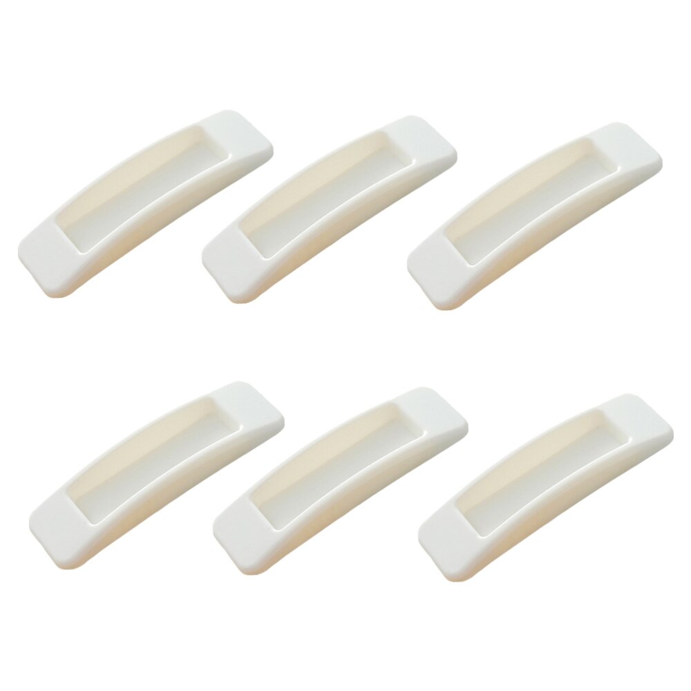 6 Stuks Adhesive Deurknoppen Praktische Garderobe Handgrepen Kast Handgrepen Sticky Handgrepen Voor Hotel Thuis Winkel