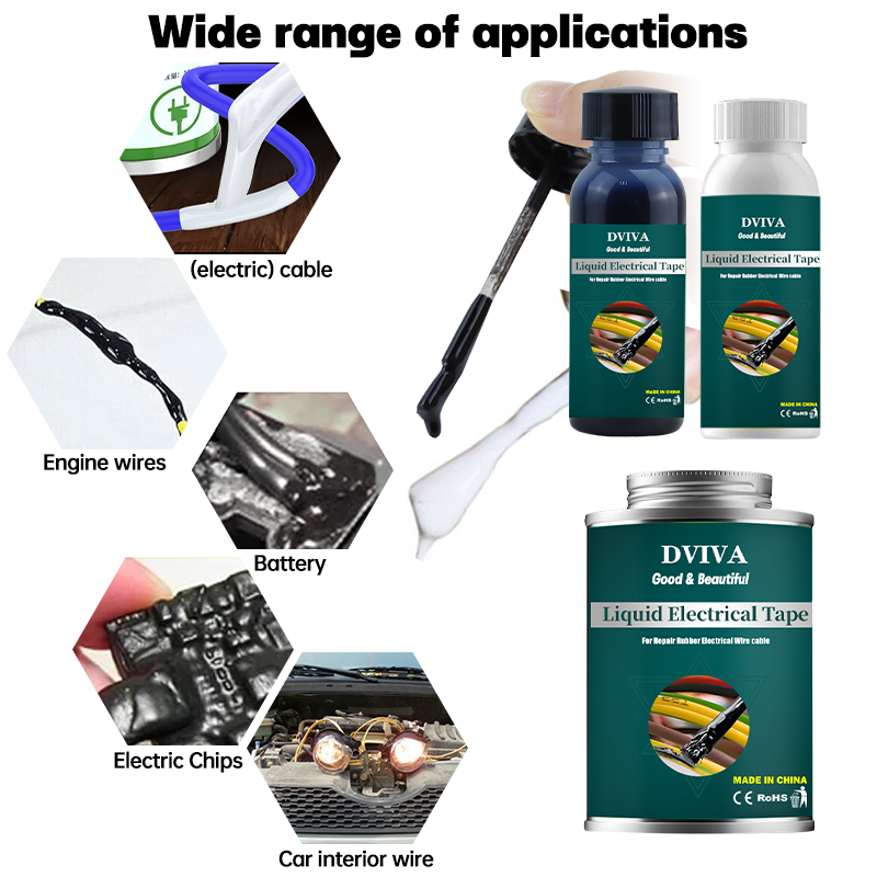 Płynny klej izolacyjny Szybkoschnąca makaron izolacyjna Uszczelniacz Gumowa taśma elektryczna robić przewodów Kable robić użytku domowego Klej liniowy naprawić