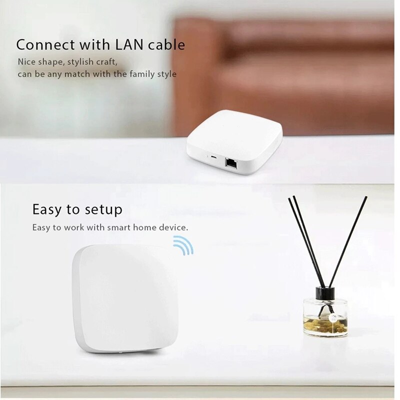 Drevet af tuya zigbee kablet smart gateway hub smart home bridge tuya / smart life app fjernbetjeningscenter wifi & netværkskabel