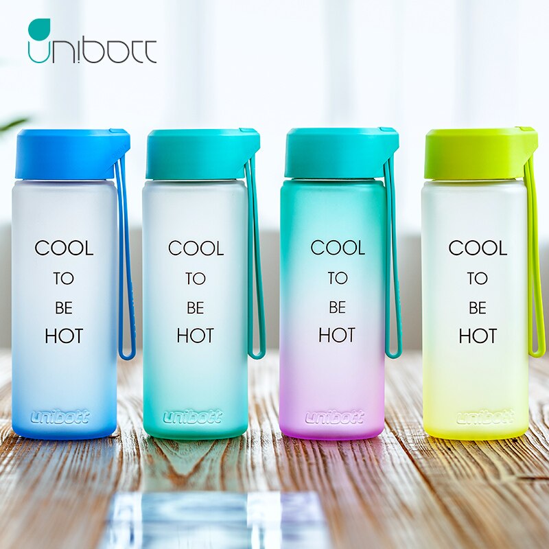 Unibott Protein Shaker Portable Motion My Tritan Water Bottle Bpa Free Plastic Outdoor Sports Camping 360ml Kids Fruits Drink