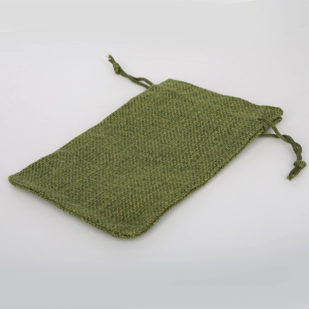 Sacs en lin et coton 10x14cm, emballage pour bijoux, pochette à cordon, sac de faveur, collier de bonbons de fête d'anniversaire de mariage, 9 couleurs