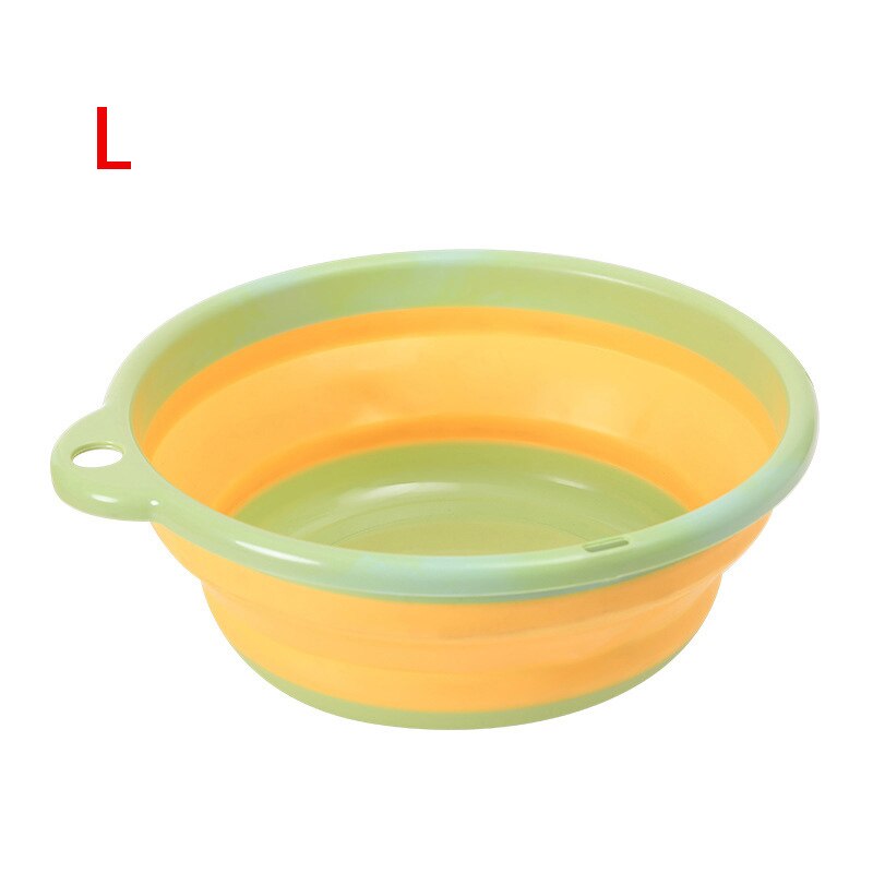Folding Wash Basin Multifunction Portable Dish Tub For Travel Camping Silicone Collapsible Wash Basins Home Cleaning Tools: C-3