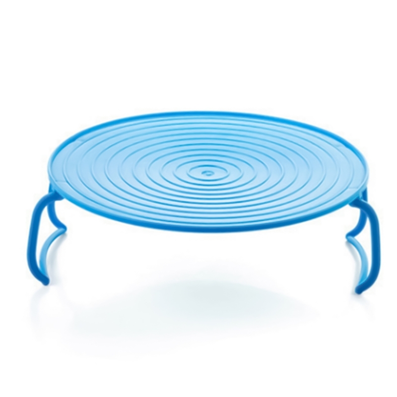 Support chauffant pratique pour four à micro-ondes, empileur plateaux chauffants, directe: Bleu