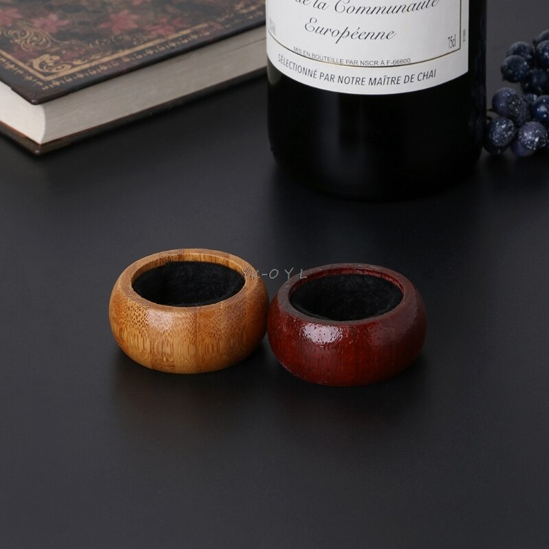 Wooden Red Wine Bottle Drip Proof Stop Collar Ring Home Bar Accessories
