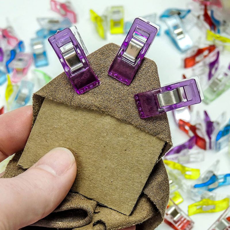 100 st /50 st flerfärgade klämmor, flerfärgade, syklämmor för quiltning och pyssel