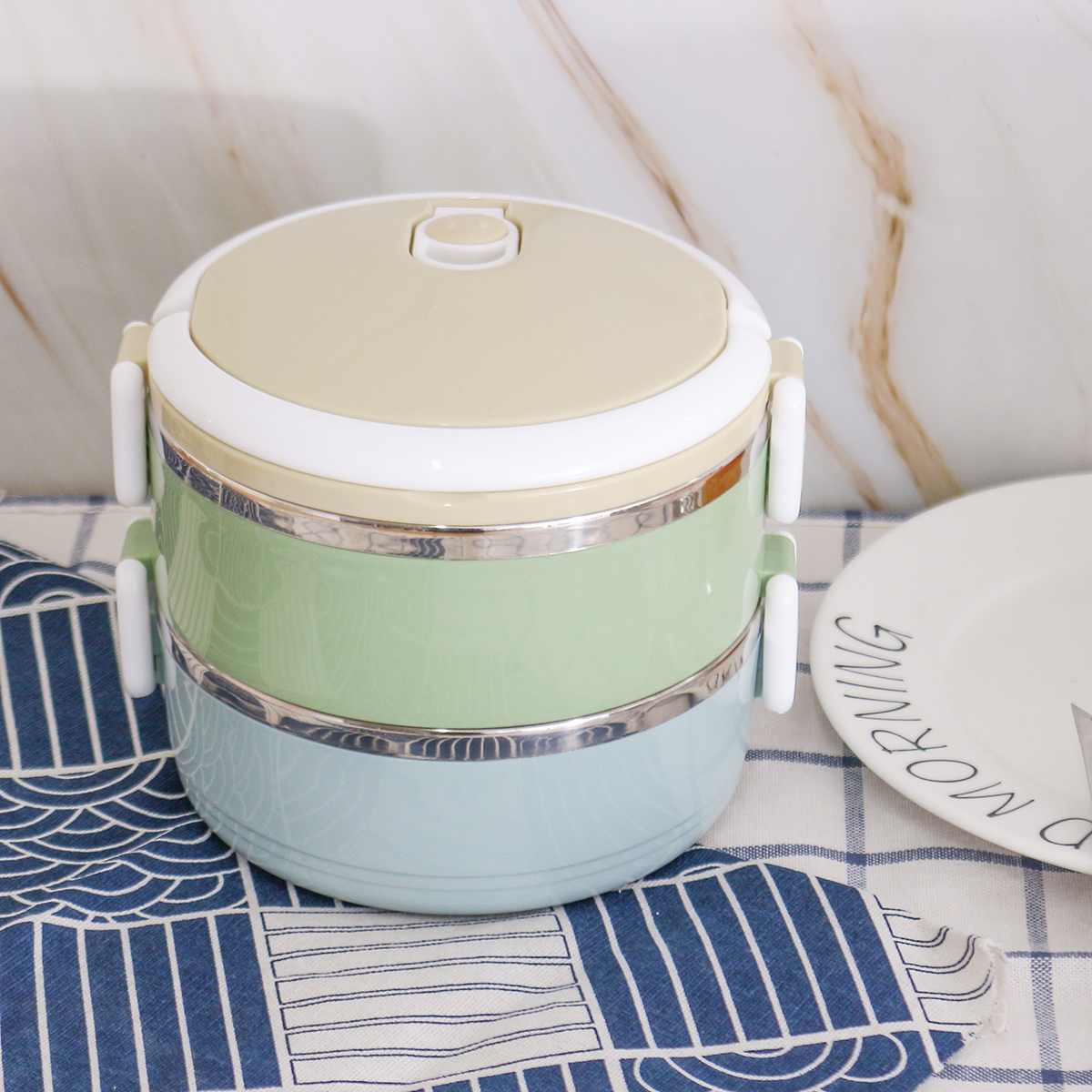 Stainless Steel Insulated Lunch Box Student School 2/3/4 Layers Lunch Box Tableware Bento Food Container Storage Breakfast Boxe