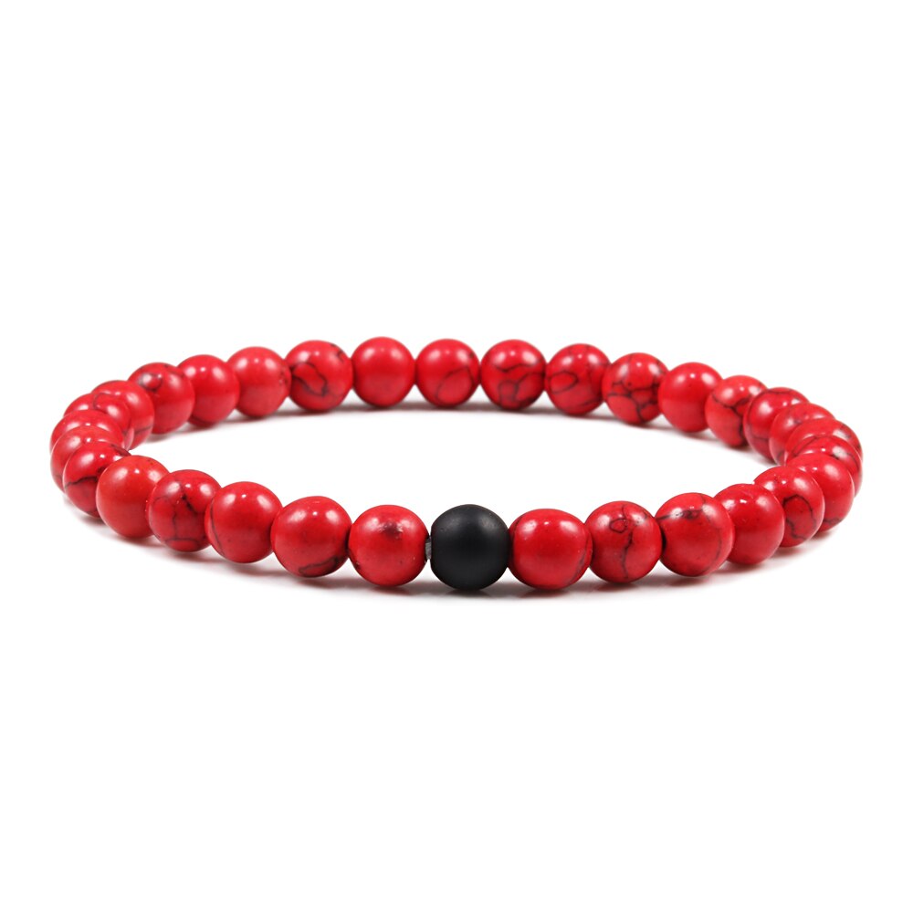 6mm 8mm 10mm pedra natural vermelho turquesa oração frisado pulseira rosário meditação pulseiras masculino feminino yoga jóias presente pulsera