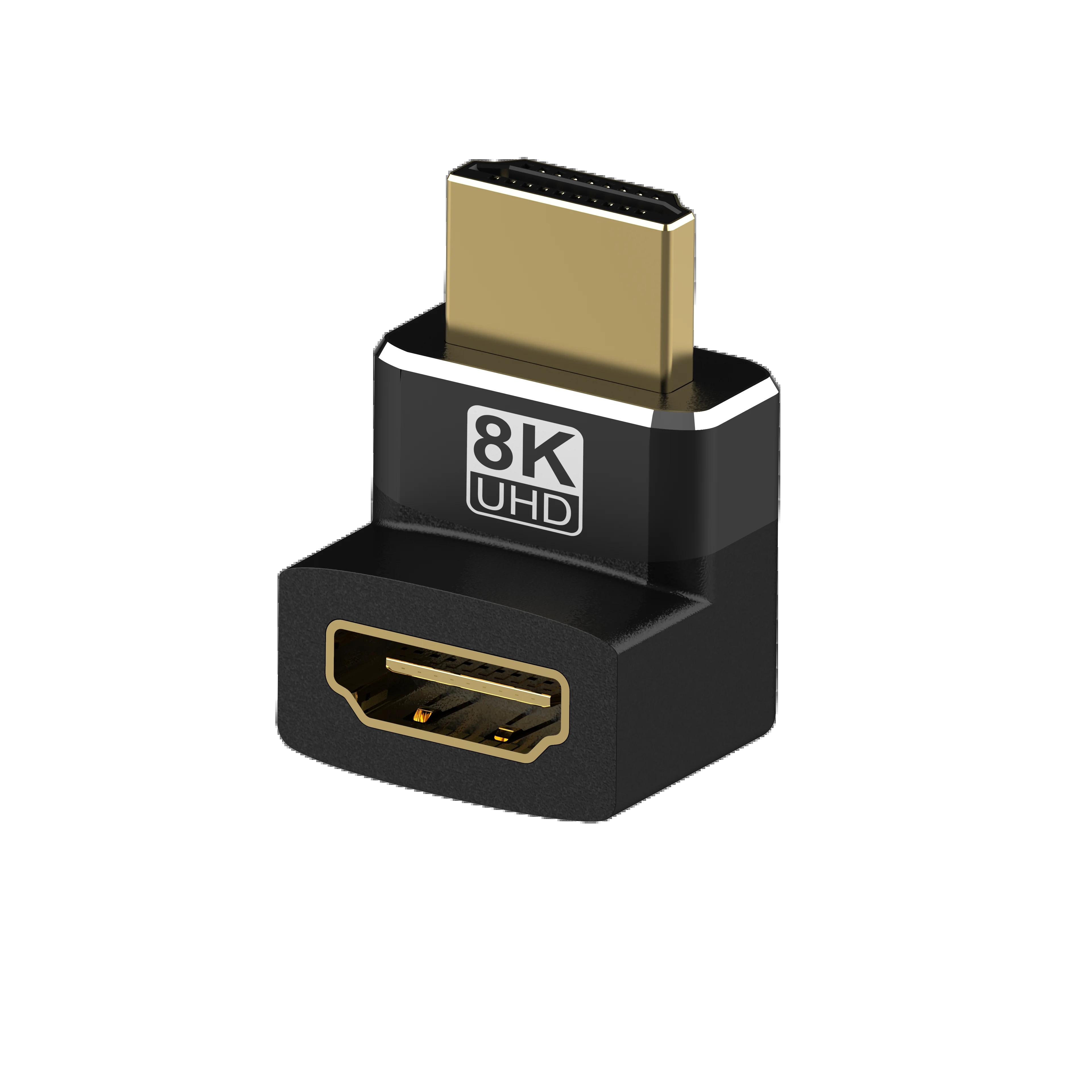 HDMI 2.1 Adapter 90 Graden 270 Graden HDMI Man-vrouw 8K 60Hz 4K 120Hz 48Gbps HDR Video voor Laptop HD TV Projector Adapter: Blauw / < =0.5m