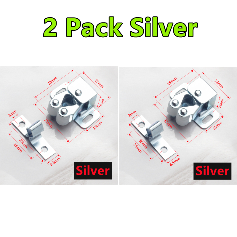 Cabinet Catches Magnet Door Stop, Closer, Stoppers, Damper, Buffer para Armário, Hardware, Móveis, Acessórios, Acessórios, Novo, 10-1Pack: Preto / ouro