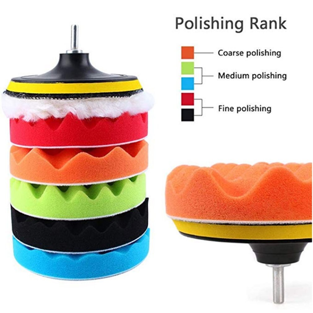Spons polijstplaat set auto schoonheid speciale spons wiel spons polijstpad praktische auto schoonmaak tool