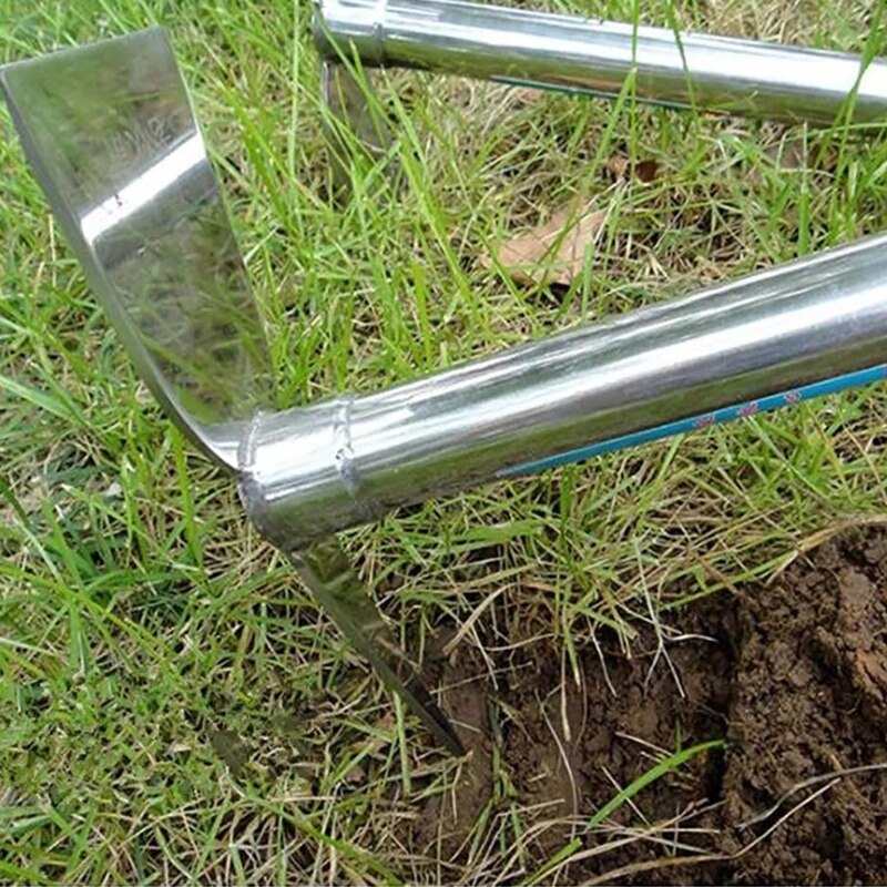 Tuinieren Graven Tool Tuin Wieden Graafmachine Hand Hark Metalen Hark Roestvrij Staal Hark Schoffel Boerderij Tuin Tool Q84D