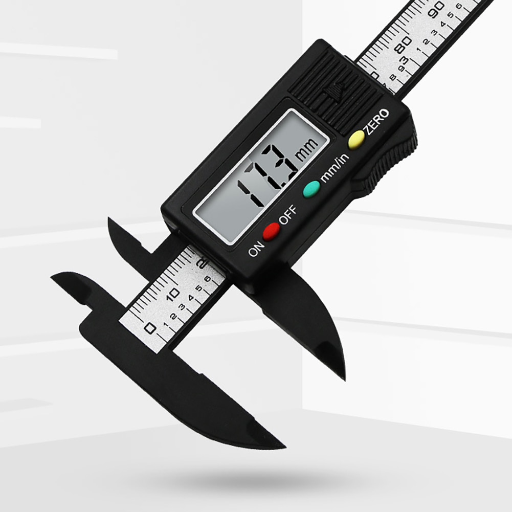 Electronic Digital Display Caliper 100mm MM / Inch High Precision LCD Vernier Caliper Gauge Measure Micrometer Measuring Tool