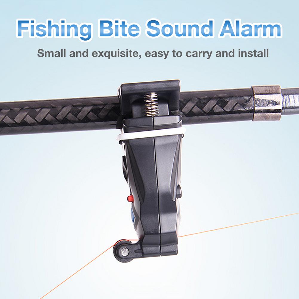 Electronic Fishing Bite Alarm With Sound LED Lights Indicator Fish Bite Alarms Buzzer Loud Siren Daytime Night Indicator