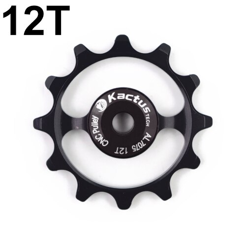 WILDSIDE bike wheel pulley Bearing Jockey pulley wheel set 11 speed ceramic carbon fiber bike rear derailleur guide bicycle part: 12T BLACK