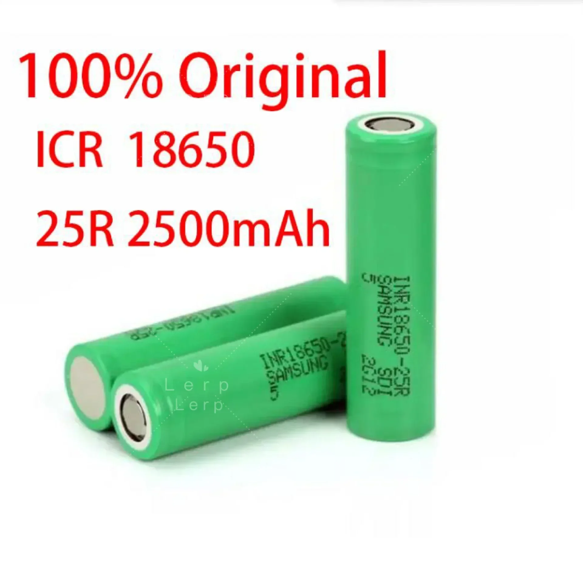 100% original INR18650 25R 2500mAh 3.7V 18650 battery, 20A OpladBare Hoge Stroom lithium battery, rechargeable battery.