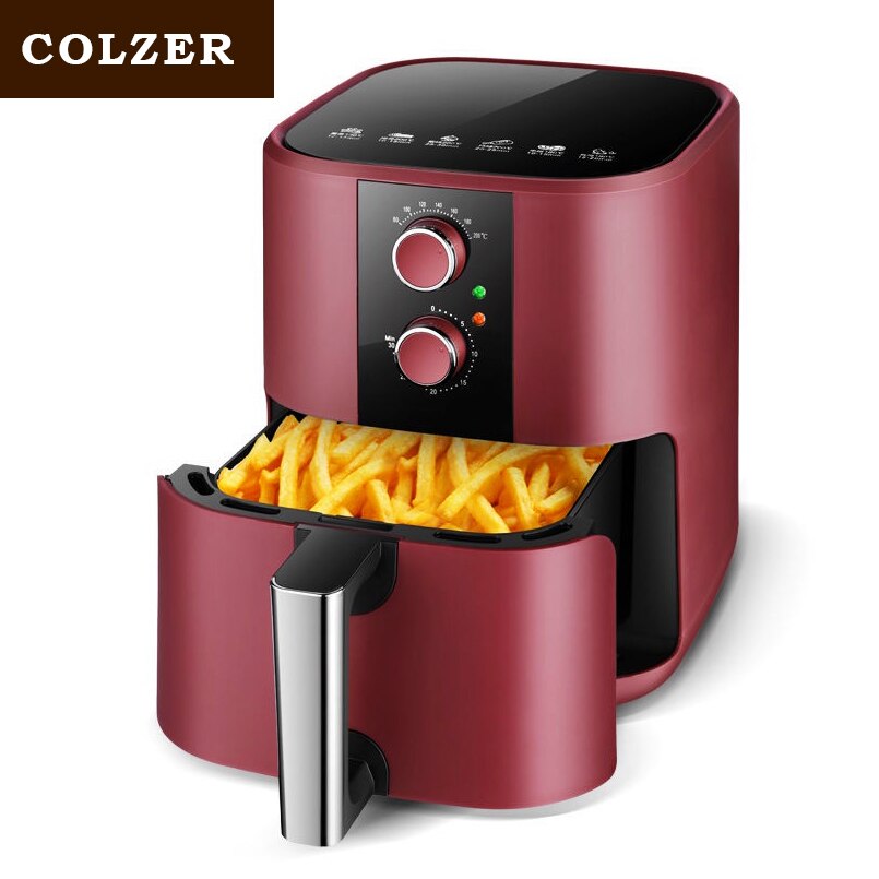 HA-Life Air Fryer Automatic Power-off Oil-free Fryer Multifunctional Circulating Air 5L Non-stick Coating Air Fryer For Home: EU