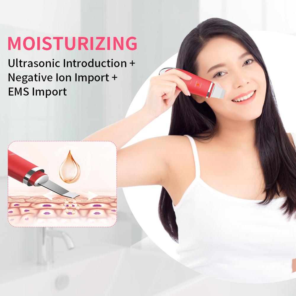 Limpiador ultrasónico de piel ANLAN, máquina de limpieza por vibración Facial, exfoliante de espinillas, exfoliante de poros, herramientas de limpieza Facial