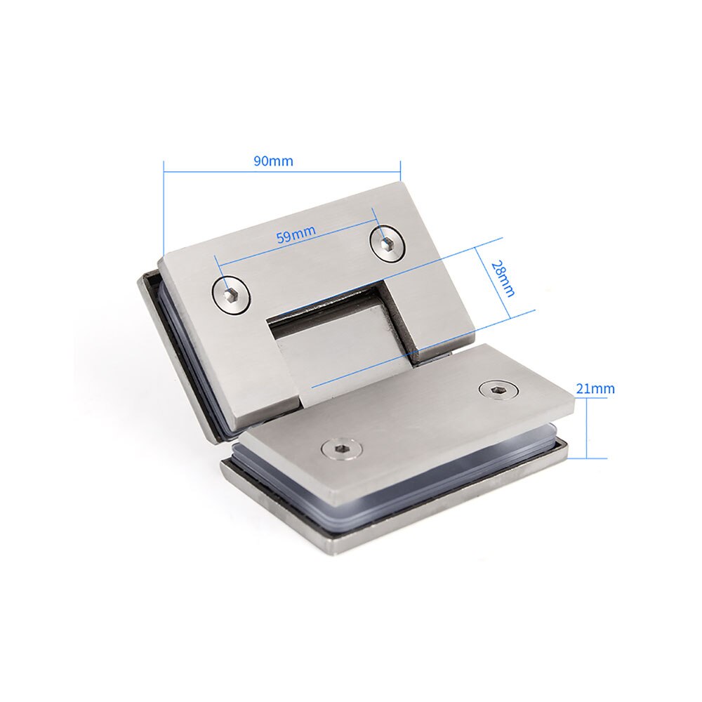 Stainless Steel Hinge for 8-10mm Glass Bracket Glass to Glass Door Hinges Bathroom Shower Door Bracket Glass Door Hinge: 135 brushed 304