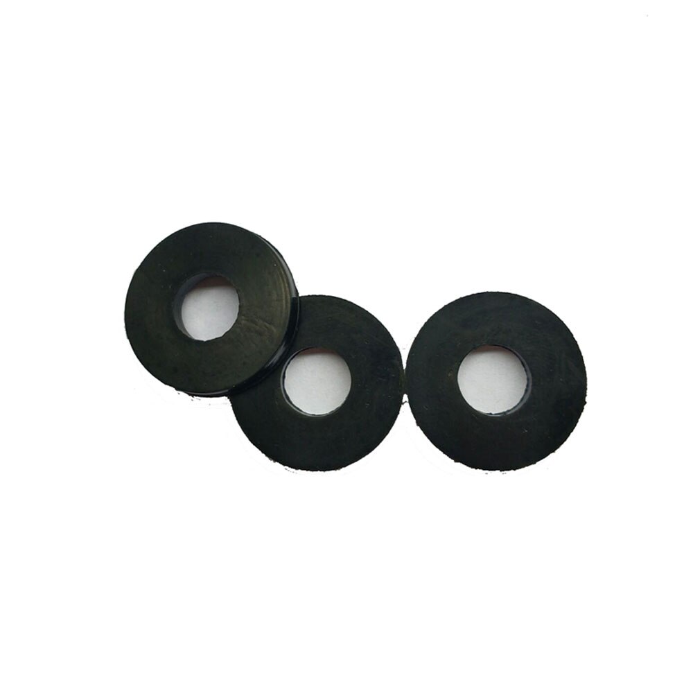 10 Stück flache Dichtungen Innendurchmesser 4 mm-30 mm NBR Gummi-O-Ringe Anti-Öldichtungsscheiben Schwarz