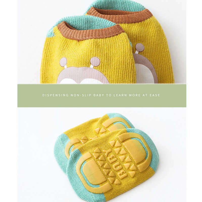 Warmom Baby Kurze Socken Frühling Sommer Ebene Karikatur Socken Jungen und Mädchen Nicht-Unterhose Socken Baby Boden Socken Rüschen Stiefel Socken 0-3Y