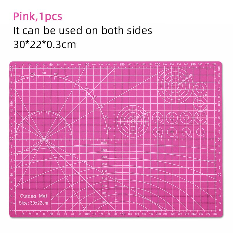 A4 Pvc Snijden Mat Self Healing Snijden Patchwork Gereedschap Snijden Matten Voor Diy Leer Hulpmiddel Pad Papier Mat Voor Snijden: pink(30x22)