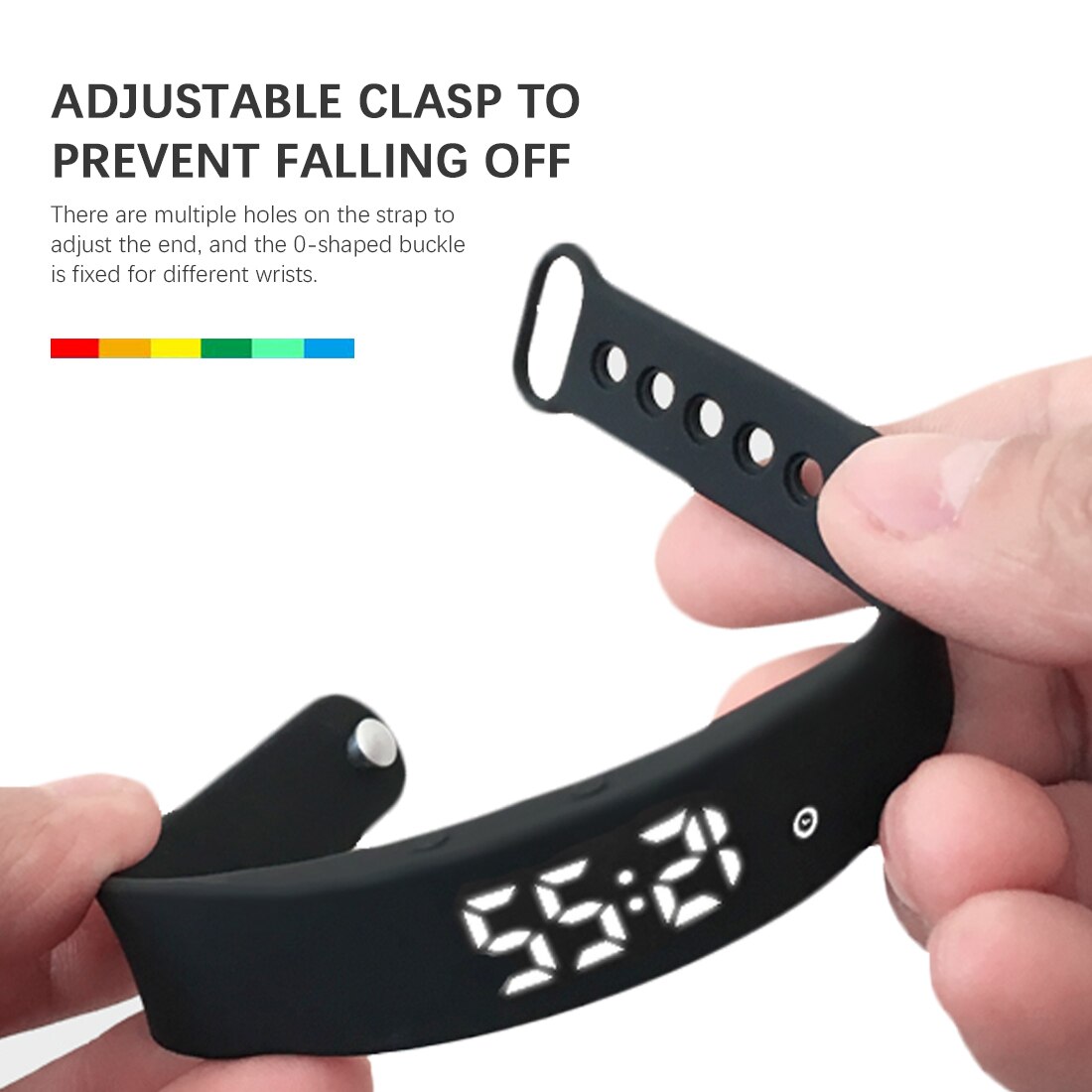 Blood Pressure Wristband Temperature Measure Smart Bracelet Heart Rate Smart Watch ECG+PPG MonitorIP67 Waterproof Alarm Clock