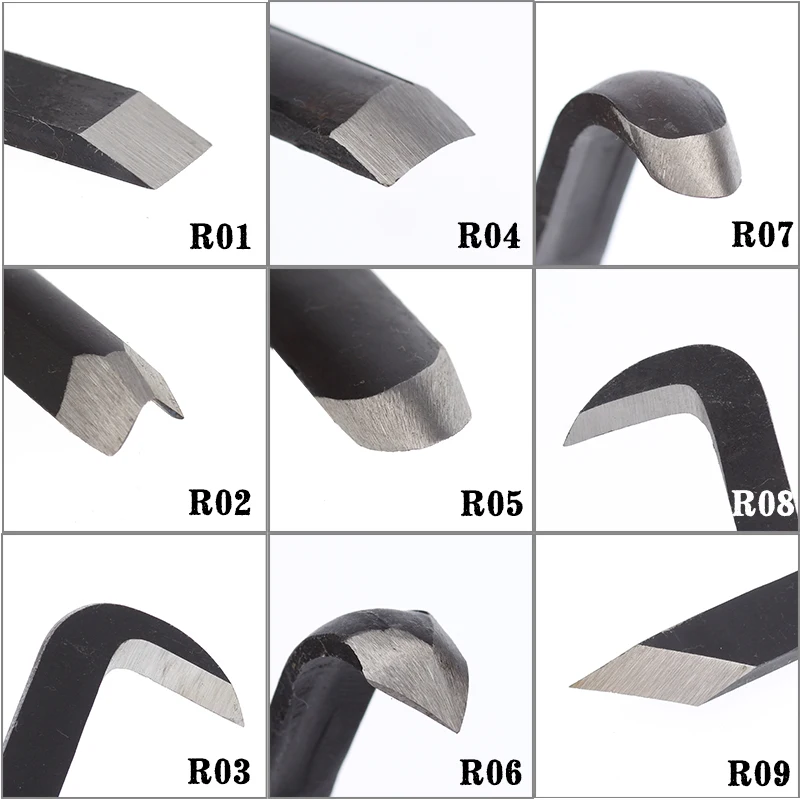 Herramientas para bonsái, cuchillo para tallar forja, cuchillo para recoger, cuchillo de dibujo, cuchillo para tallar, mango antideslizante, herramientas para tallar alambre
