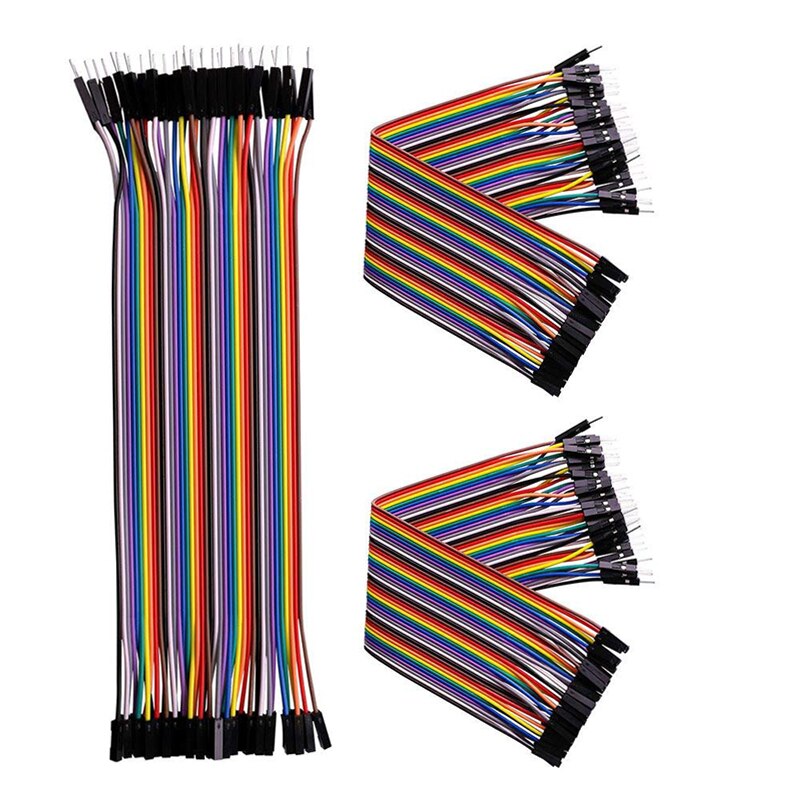 40pcs 15cm/20cm Dupont Line Breadboards Jumper Wires Male to Male/Female to Male /Female to Female Dupont Cable for arduino DIY