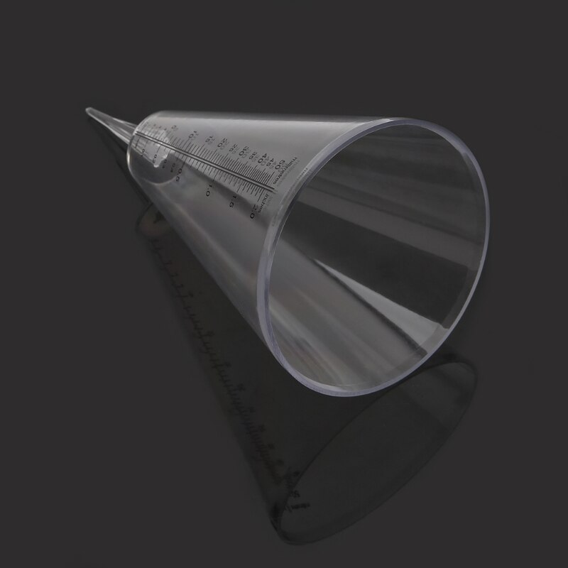 Conical Rain Gauge Plastic Clear Outdoor Home Garden DIY Craft Tool