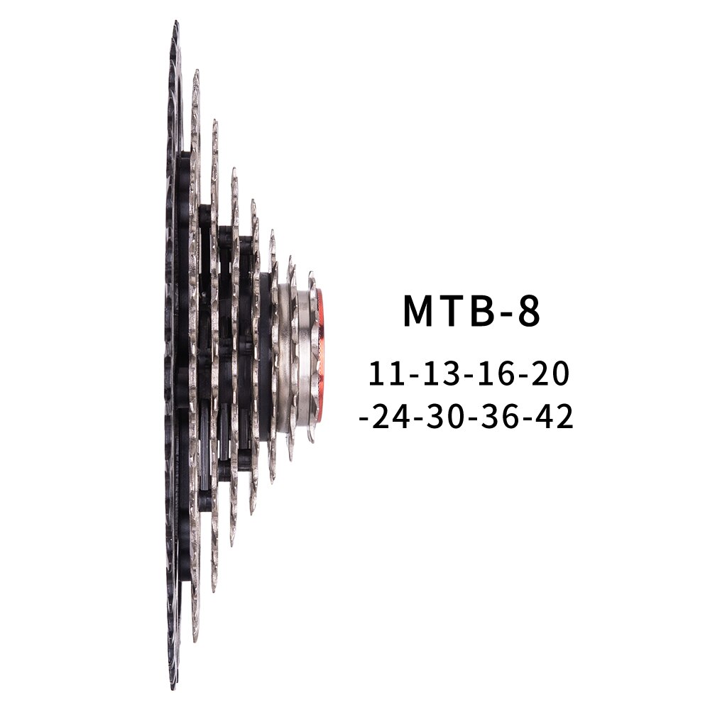 MTB 8 geschwindigkeit Kassette 8 s 11-42T Freilauf Mountainbike 8v 42t Breite Verhältnis Stahl kettenrad für Teile M310 Tx35 K7 X4 Fahrrad Teile