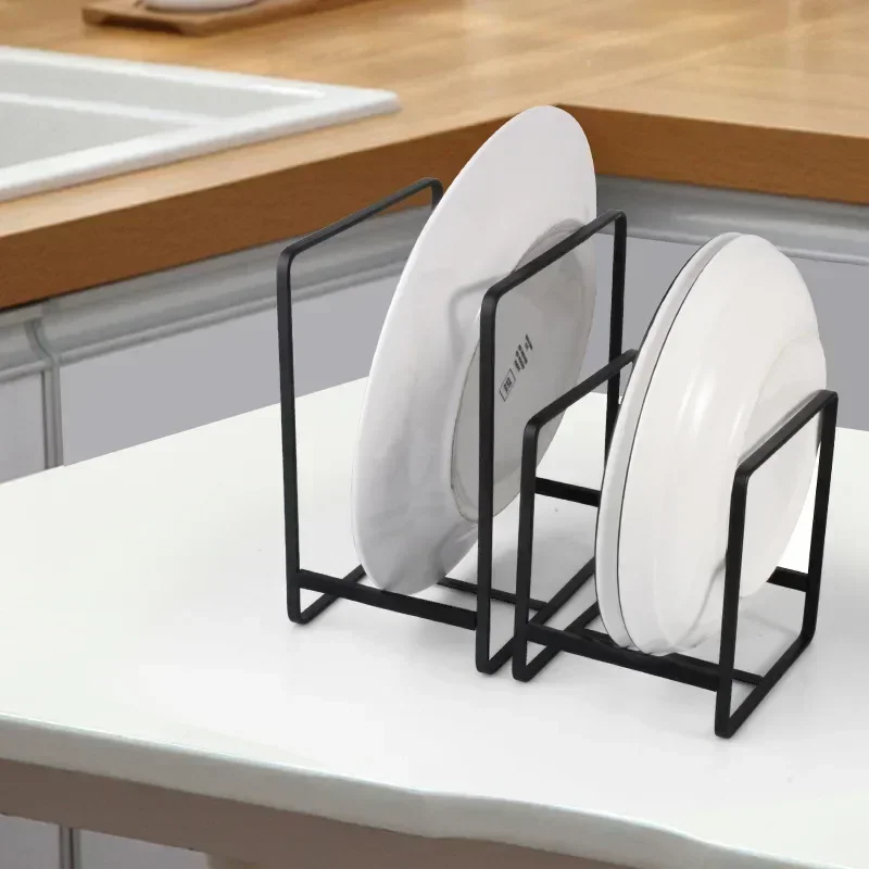 1pc Küche Schrank Platte Lagerung Gestell Arbeitsplatte Gericht Organizer mit Ablauf geschichtet Erzähler Partition Schublade