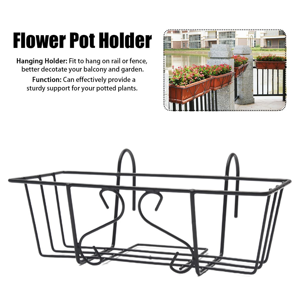Fioriera Sospesa Grande Per Balcone O Recinzione – 23 Pollici (58cm) Con Fiori Artificiali Realistici