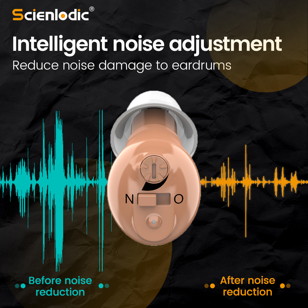 Appareil auditif Invisible, aide auditive Rechargeable CIC, Mini aide auditive pour personnes âgées sourdes, amplificateur auditif