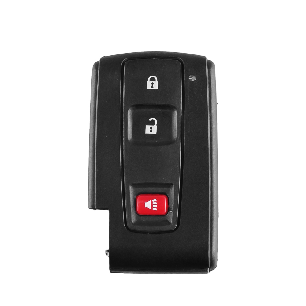 KEYYOU funda para llave para Toyota 2004 2005 2006 2007 Corolla Verso Camry 2 botones llave inteligente: Rojo