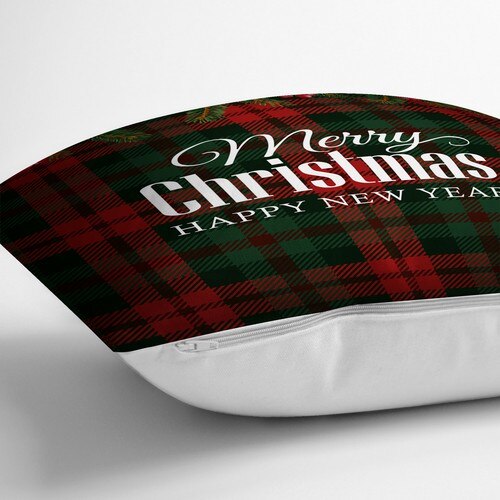Fondo a cuadros de la tienda de velocidad, fondo decorativo impreso de Feliz Navidad, funda de cojín Rectangular, de Año