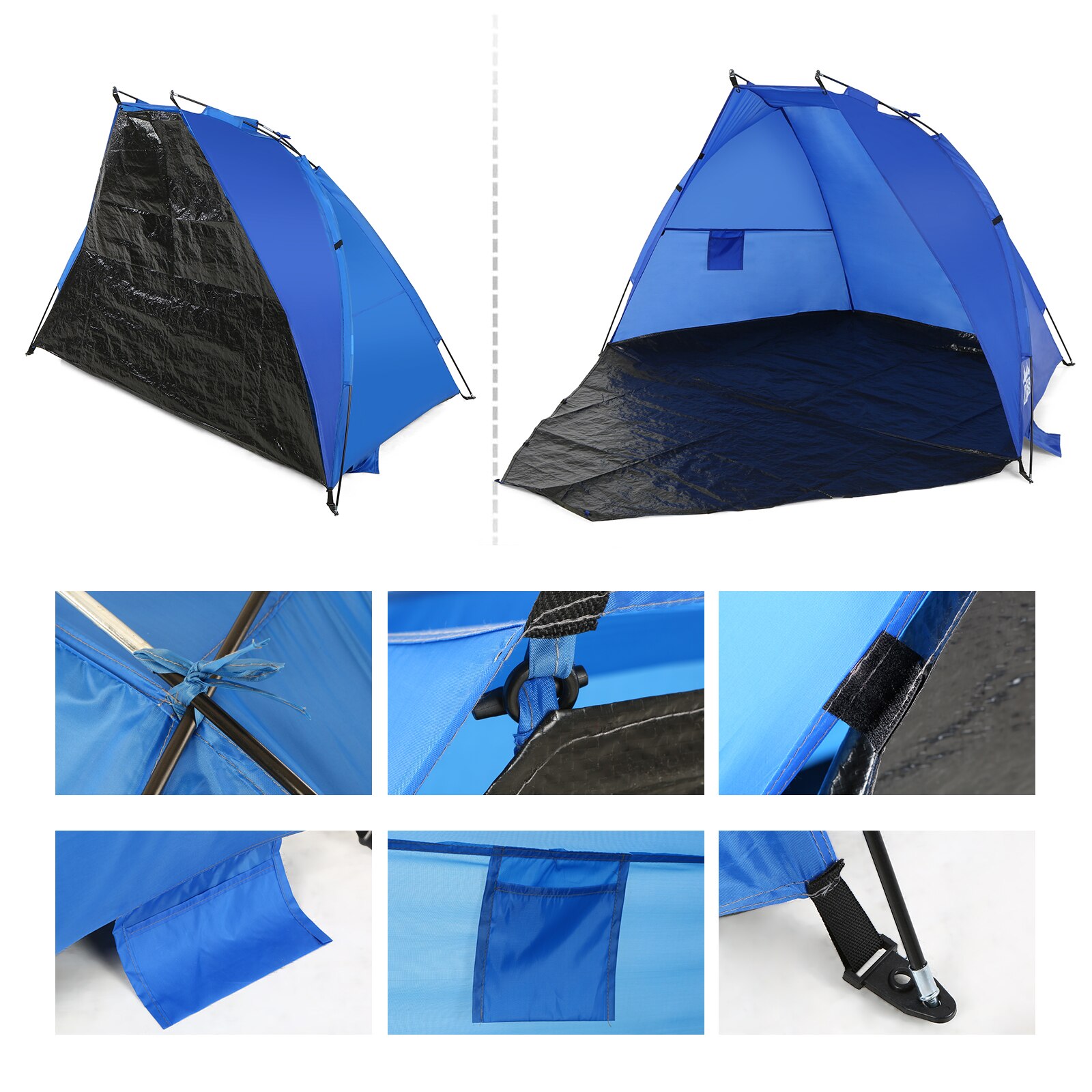 Portable Outdoor Automatic Tent Instant Pop up Camping Family Tent Travel Beach Tent Anti UV Shelter for Fishing Hiking Picnic