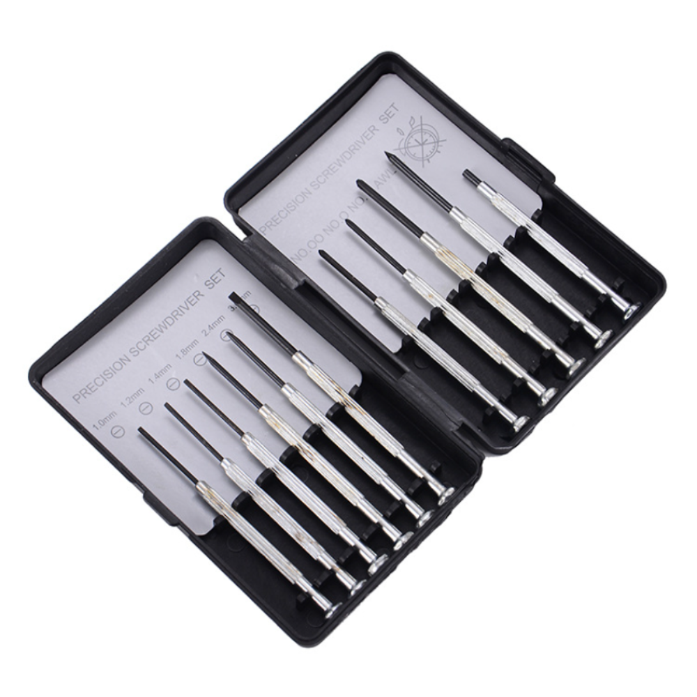 11PCS Precision Screwdriver Set Mini Jewelers Watches Glasses clock jewelry cell phone Repairs DIY tool Kit: Default Title