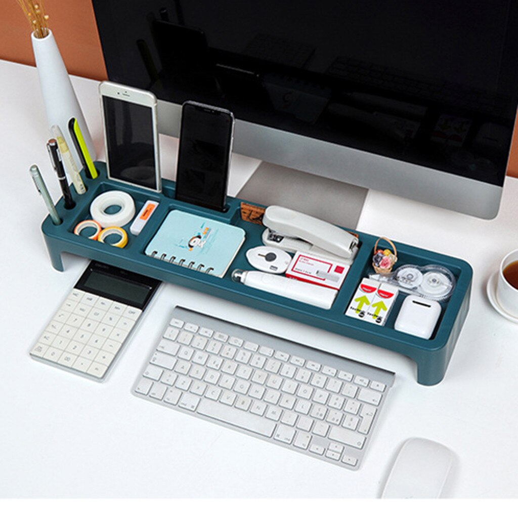 Table Desktop Storage Organizer Holder Keyboard Drawer Office Storage Racks Office Computer Desk Rack Shelf Home Office Storage