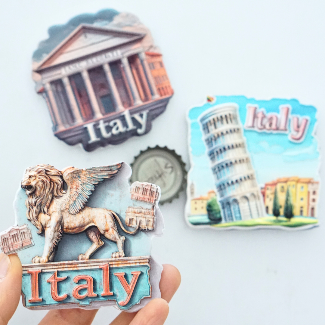 Italy Fridge Magnets, Argentina Fridge Magnets, Sicily Fridge Magnets, Leaning Tower of Pisa Scenic Fridge Magnets, Buenos Aires