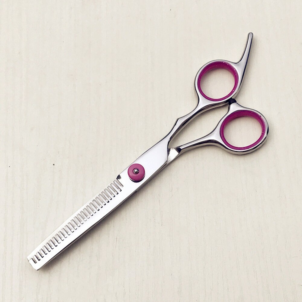 Professionele 6.0 Inch Hair Schaar Snijden Kapper Haar Schaar Salon Scisors Dunner Schaar Kappers Scharen: Pink-2