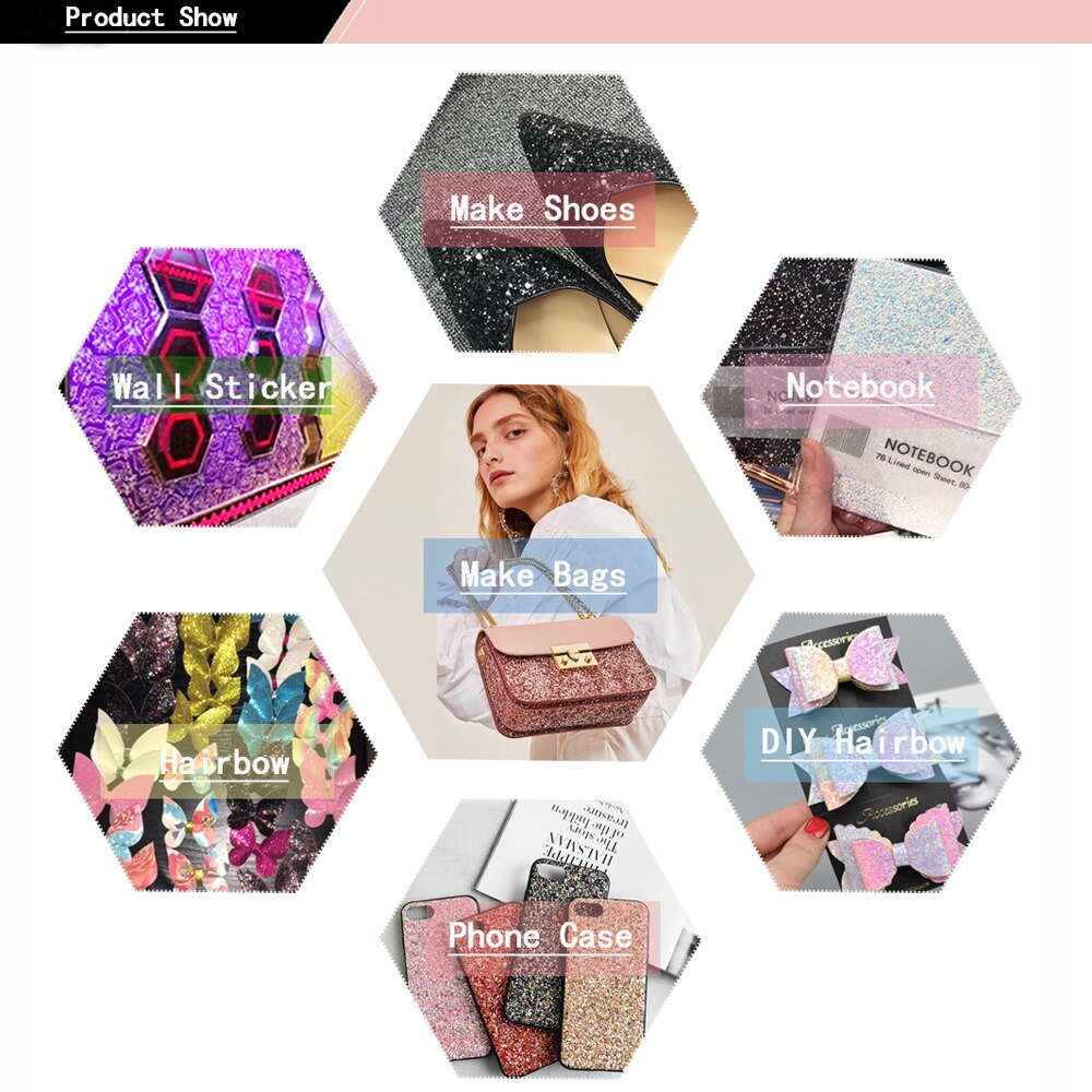 Xugar 22X30 Cm Glitter Dunne Synthetisch Leer Stof Effen Kleur A4 Stof Diy Handgemaakte Hairbows Naaien Kleding Levert decor